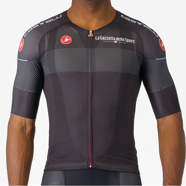 Bekleidung Herren Schwarzes Trikot Giro d'Italia 2024 Race Bekleidung Herren Schwarzes Trikot Giro d'Italia 2024 Race