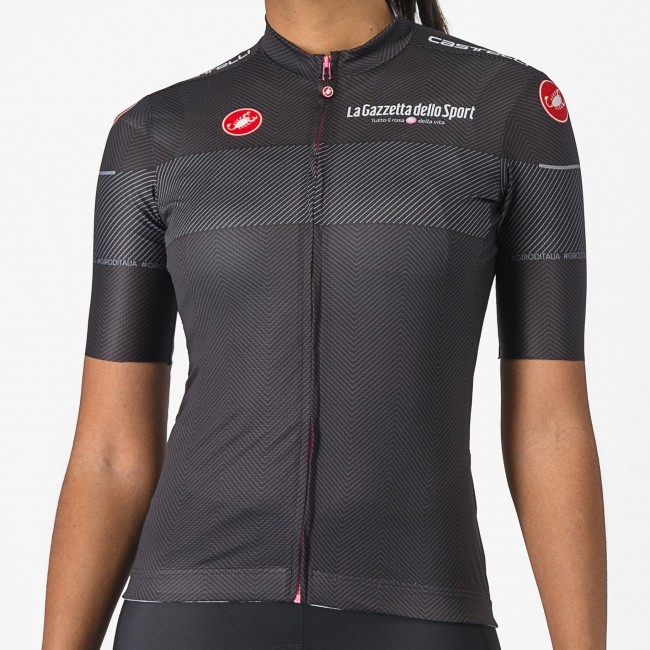 Bekleidung Damen Schwarzes Trikot Damen Giro d'Italia 2024 Competizione Bekleidung Damen Schwarzes Trikot Damen Giro d'Italia 2024 Competizione