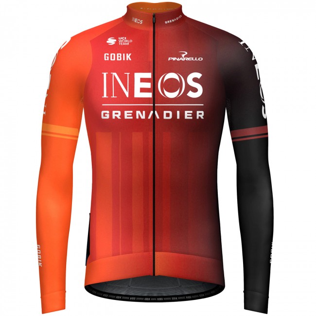 Bekleidung Herren Gobik Ineos Grenadiers 2024 Hyder langarm trikot Bekleidung Herren Gobik Ineos Grenadiers 2024 Hyder langarm trikot