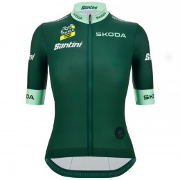 Bekleidung Damen Tour de France 2024 Fan Line Grun frau trikot