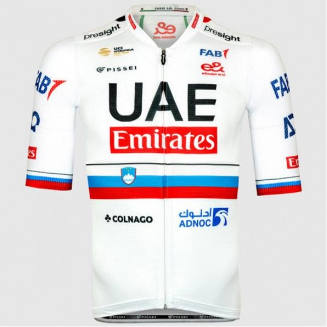 Bekleidung Herren Pissei Team UAE 2024 Magistrale Trikot-Slowenischer Meister