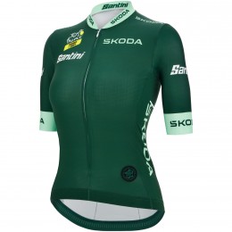 Bekleidung Damen Tour de France 2024 Grun frau trikot