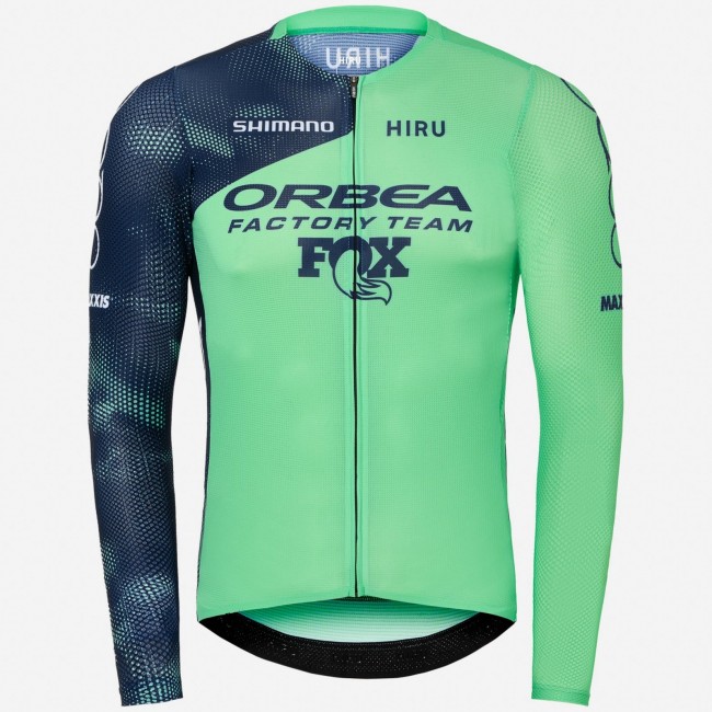 Bekleidung Herren Hiru Orbea Factory Team 2025 Lab Aero langarm trikot Bekleidung Herren Hiru Orbea Factory Team 2025 Lab Aero langarm trikot