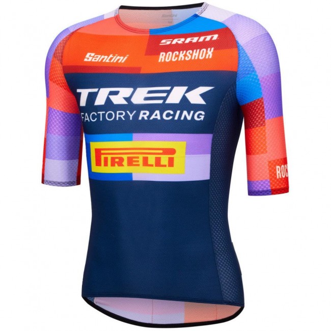 Bekleidung Herren Santini Trek Factory Racing 2025 XC trikot Bekleidung Herren Santini Trek Factory Racing 2025 XC trikot