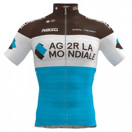 AG2R La Mondiale 2019 Radtrikot kurzarm(langer Reißverschluss)