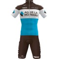 AG2R La Mondiale 2019 Radtrikot kurzarm(langer Reißverschluss)