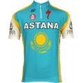 Astana 2010 Kurzarmtrikot mit kurzem Reißverschluss