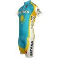 Astana 2010 Kurzarmtrikot mit kurzem Reißverschluss