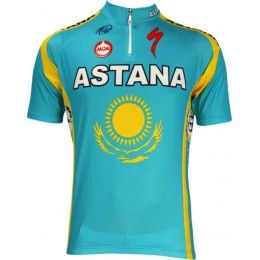 Astana kasachischer Meister 2010-Kurzarmtrikot mit kurzem Reißverschluss