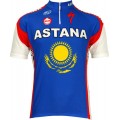 Astana Slowenischer Meister 2010-Kurzarmtrikot mit kurzem Reißverschluss
