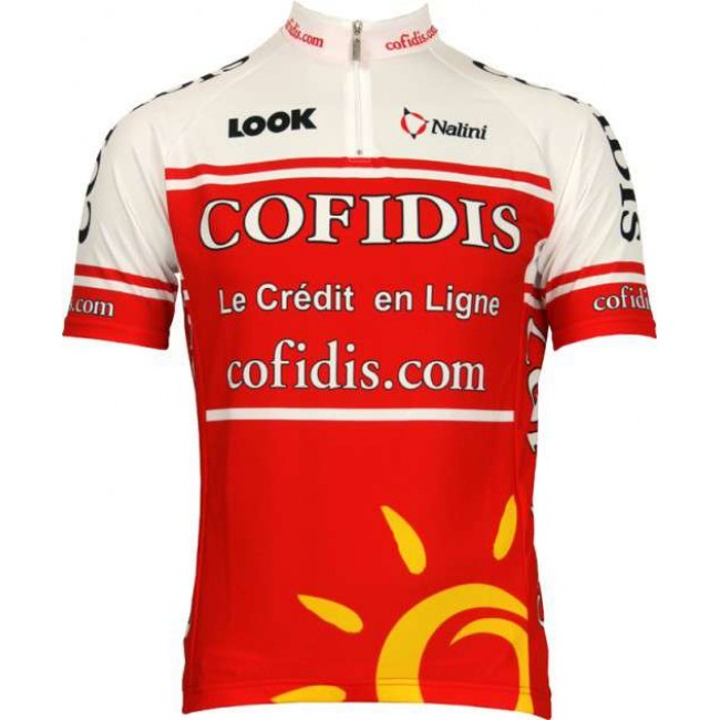 Cofidis 2011 Kinder Kurzarmtrikot mit kurzem Reißverschluss Cofidis 2011 Kinder Kurzarmtrikot mit kurzem Reißverschluss