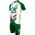 Credit Agricole 2005 Kurzarmtrikot mit kurzem Reißverschluss