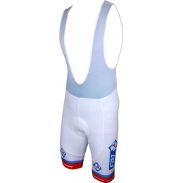 FRANCAISE DES JEUX(FDJ) 2016 Trägerhose weiß-B'TWIN