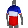 FRANCAISE DES JEUX(FDJ) Französischer Meister 2014/2015 Kurzarmtrikot(kurzer Reißverschluss)-B'TWIN