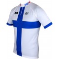 FRANCAISE DES JEUX(FDJ) Finnischer Meister 2014/2015 Kurzarmtrikot(kurzer Reißverschluss)-B'TWIN