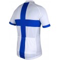 FRANCAISE DES JEUX(FDJ) Finnischer Meister 2014/2015 Kurzarmtrikot(kurzer Reißverschluss)-B'TWIN