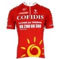 Cofidis 2008 Kurzarmtrikot mit kurzem Reißverschluss