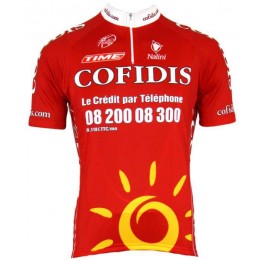 Cofidis 2008 Kurzarmtrikot mit kurzem Reißverschluss