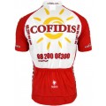 Cofidis 2008 Kurzarmtrikot mit kurzem Reißverschluss
