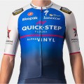Quick Step-Alpha Vinyl 2022 Aero Race 6.1 Radtrikot kurzarm(langer RV)
