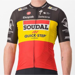 Soudal Quick-Step belgischer Meister 2023 Competizione Radtrikot kurzarm