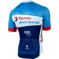 Team Total Direct Energy 2019 Radtrikot kurzarm(langer Reißverschluss)
