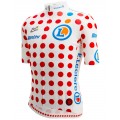 Tour de France 2023 gepunktetes Trikot(maillot pois,Bergtrikot) Radtrikot kurzarm