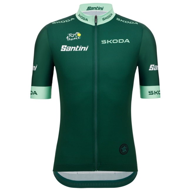 Tour de France 2023 grünes Trikot(maillot vert,bester Sprinter) Radtrikot kurzarm Tour de France 2023 grünes Trikot(maillot vert,bester Sprinter) Radtrikot kurzarm