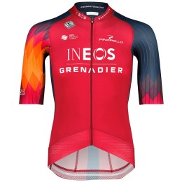 INEOS GRENADIERS 2023 EPIC RACE Radtrikot kurzarm(langer RV)