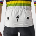 Quick Step-Alpha Vinyl Straßenrad Weltmeister Regenbogentrikot 2022 Competizione Radtrikot kurzarm