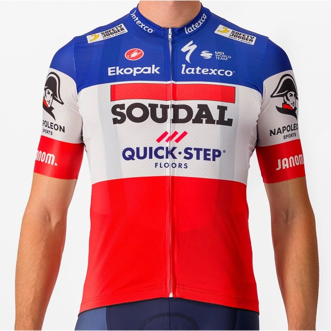 Soudal Quick-Step französischer Meister 2023 Competizione Radtrikot kurzarm Soudal Quick-Step französischer Meister 2023 Competizione Radtrikot kurzarm